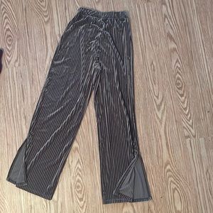 Velvet holiday pants